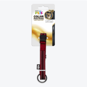 COLLAR XCH C/ULTRA GRIP Y BANDAS REFLEJANTES ROJO