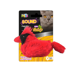JUGUETE CARDENAL ROJO SOUND C/CATNIP