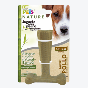 JUGUETE HUESO BAMBU PLUS CH SABOR POLLO