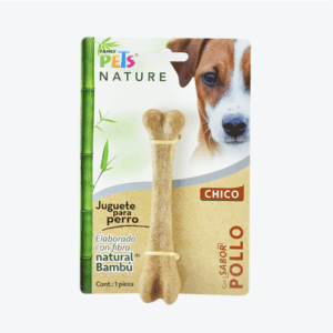 JUGUETE HUESO CH DE BAMBU SABOR POLLO NATURE