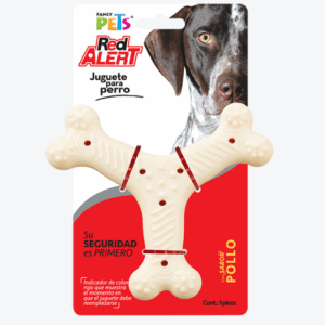 JUGUETE HUESO TRIPLE SABOR POLLO RED ALERT