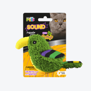 JUGUETE LORO VERDE SOUND C/CATNIP