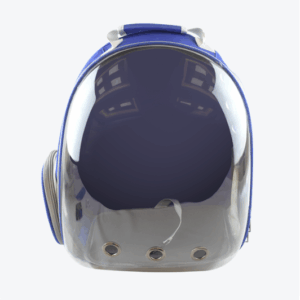 MOCHILA TRANSPARENTE P/MASCOTAS AZUL