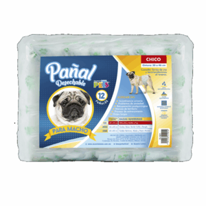 PAÑAL CH P/MACHO - 12 PZ