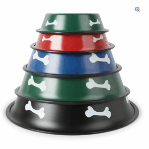 PLATO MASCOTA CON HUESITOS TALLA 2