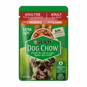 SOBRE DOG CHOW PURINA ADULTOS TODOS LOS TAMAÑOS CORDERO