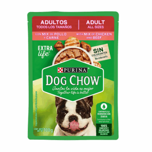 SOBRE DOG CHOW PURINA ADULTOS TODOS LOS TAMAÑOS MIX POLLO Y CARNE