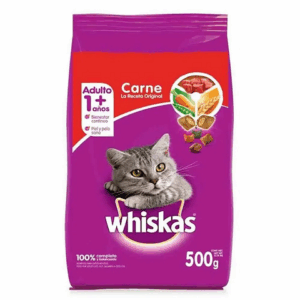 WHISKAS ADULTO BOLSITA 500GRS EMPAQUETADA